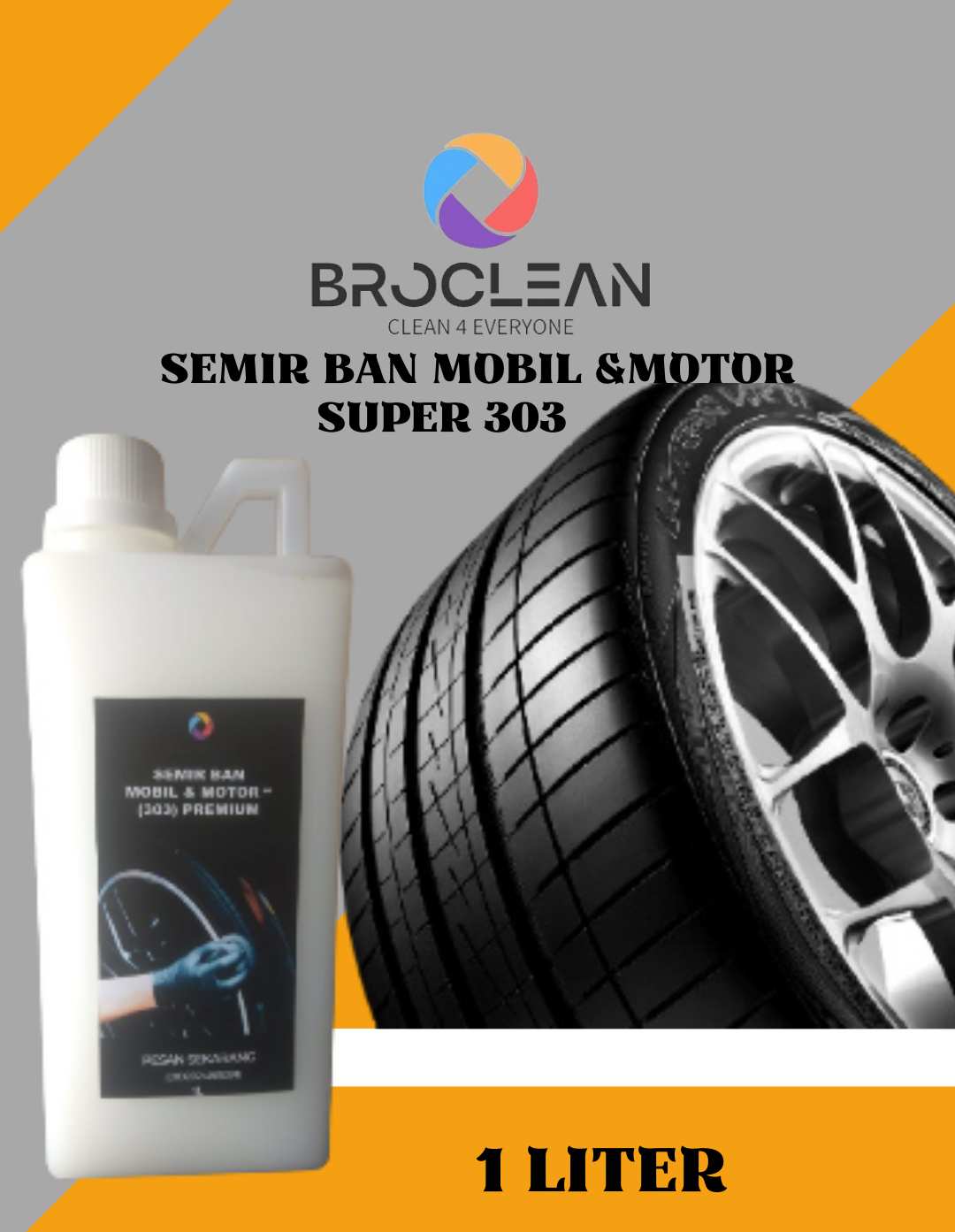 Semir Ban Mobil Dan Motor Pengkilat Ban Multi Guna High Qwality Harga 25,000 rupiah*Gratis Ongkir