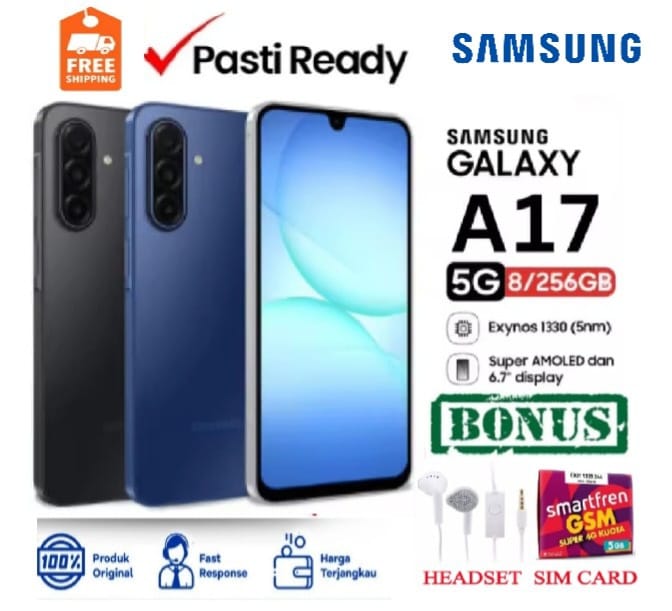 Hp Samsung Galaxy A17 5g 8/256Gb Blue Samsung A17 Original - Guaranteed - Fullset Harga  3,300,000 Ringgit*Penghantaran Percuma