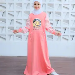 Gamis Anak Shibakids /Zhafira series /Salem Tua /  Baju Muslim  Anak  Perempuan