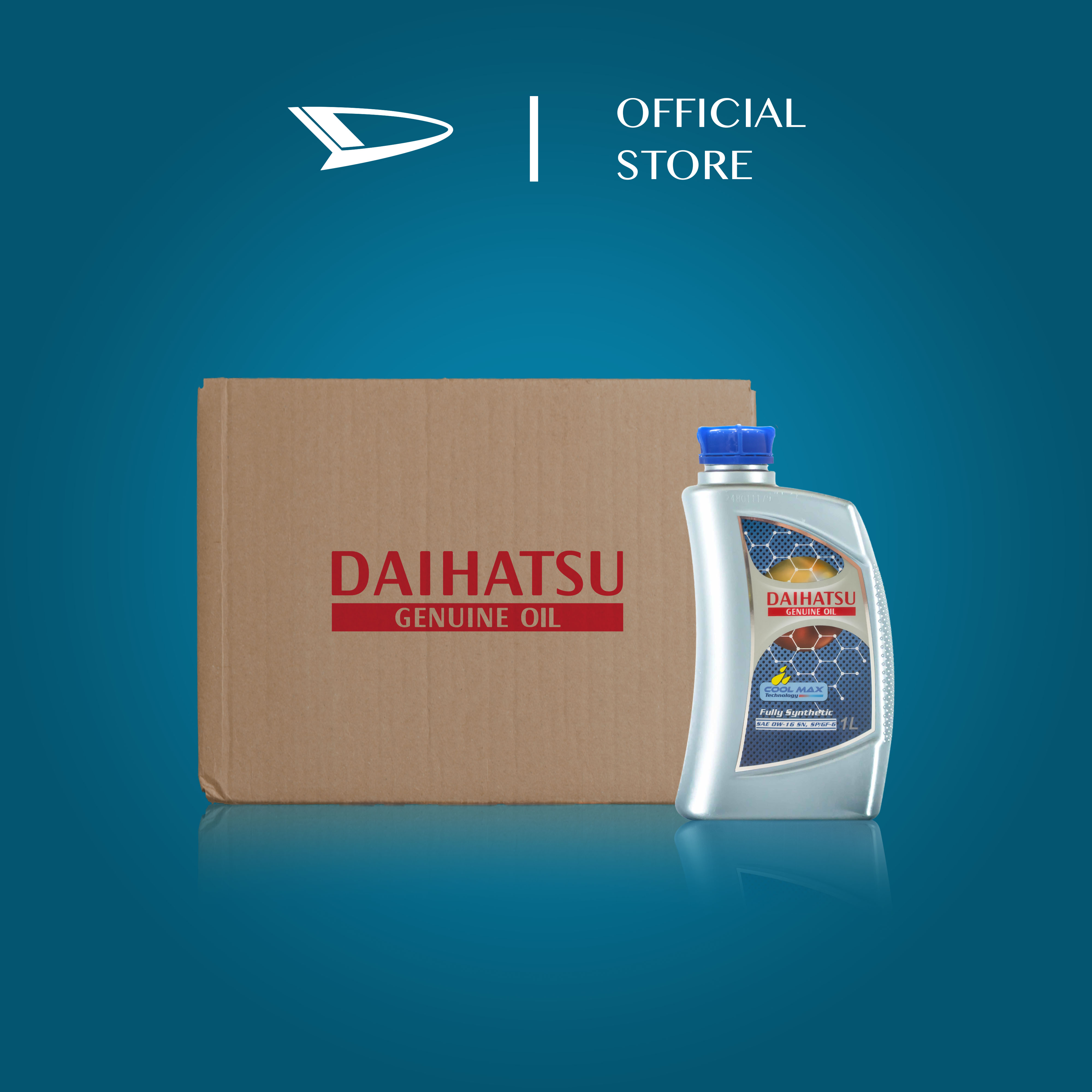 Grosir - Daihatsu Genuine Oil 0W-16 SN SP/GF-6 Fully Synthetic Oil 12L Harga 2,430,345 Ringgit*Penghantaran Percuma