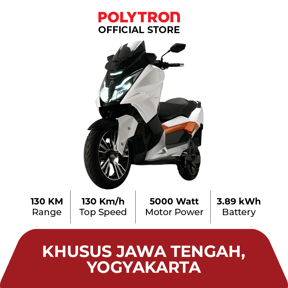 POLYTRON Fox 500 Sepeda Motor Listrik – OTR Jawa Tengah & Yogyakarta kecuali Cilacap, Purbalingga Harga 38,800,000 rupiah*Gratis Ongkir