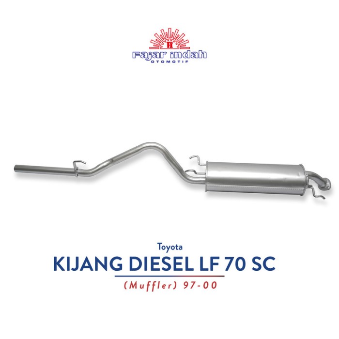 Knalpot Mobil Toyota KIJANG DIESEL LF 70 SC Muffler 97 - 00 Harga 919,318 rupiah*Gratis Ongkir