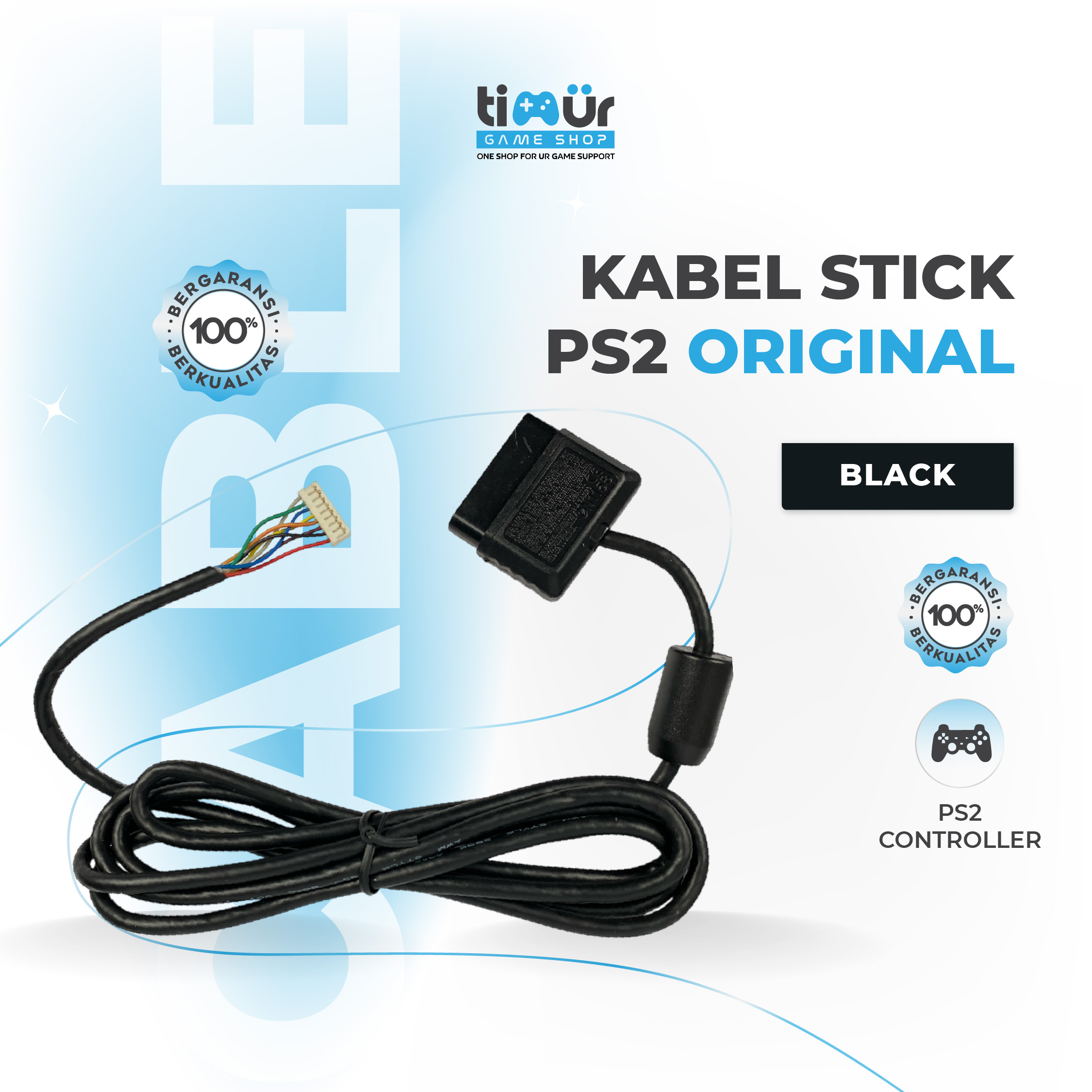 Original Ps2 Stick Cable Harga  9,409 rupiah*Gratis Ongkir