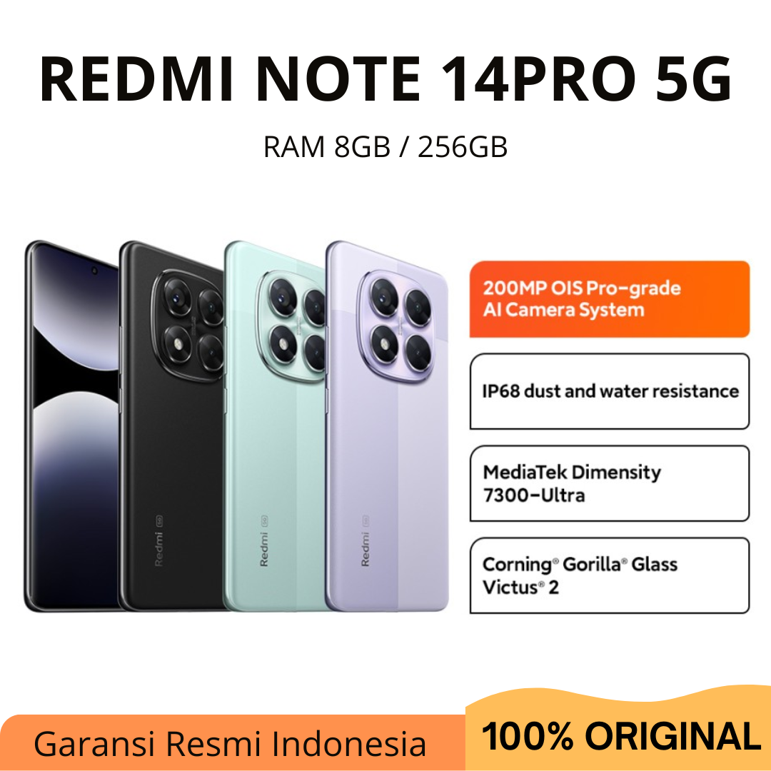 Xiaomi Redmi Note 14 Pro 5G [8/256GB] official warranty Giá 4,055,000 Đồng*Miễn phí vận chuyển