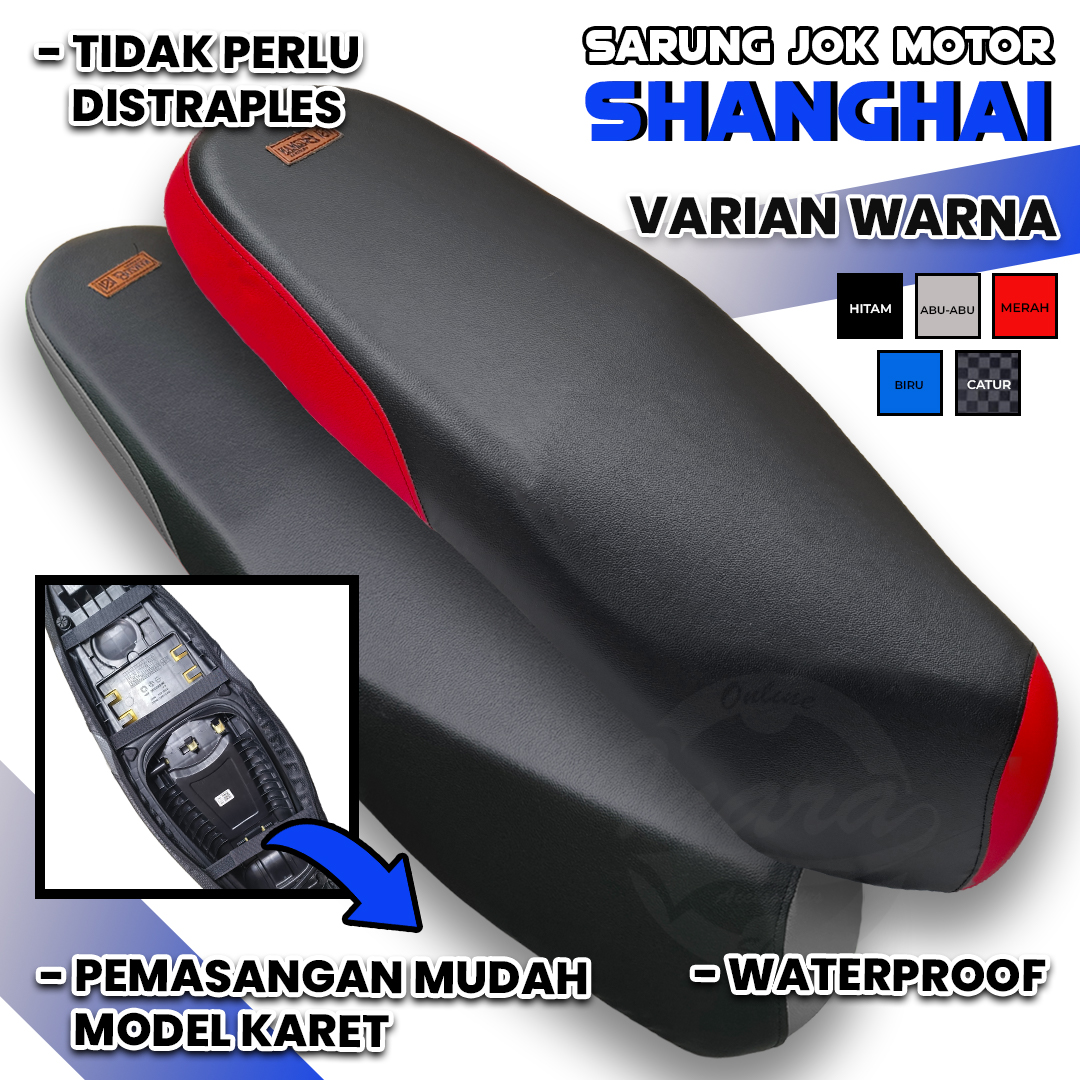 Universal motorcycle seat cover/leather direct install premium material waterproof all type motorcycle Harga 24,210 rupiah*Gratis Ongkir