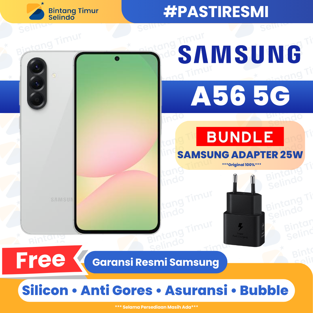 Samsung Galaxy A56 5G 8/256GB & 12/256GB-1 year official warranty Harga 5,305,000 rupiah*Gratis Ongkir