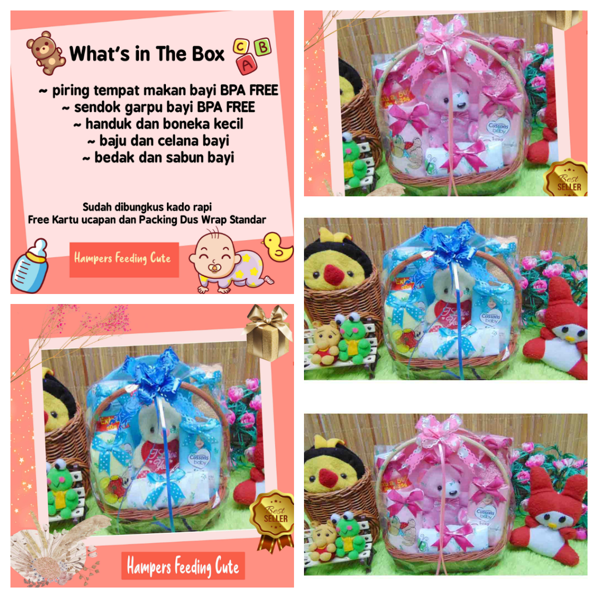 kembarshop - paket kado bayi baby hadiah – kado lahiran – parcel bayi – parsel kado bayi – keranjang t…