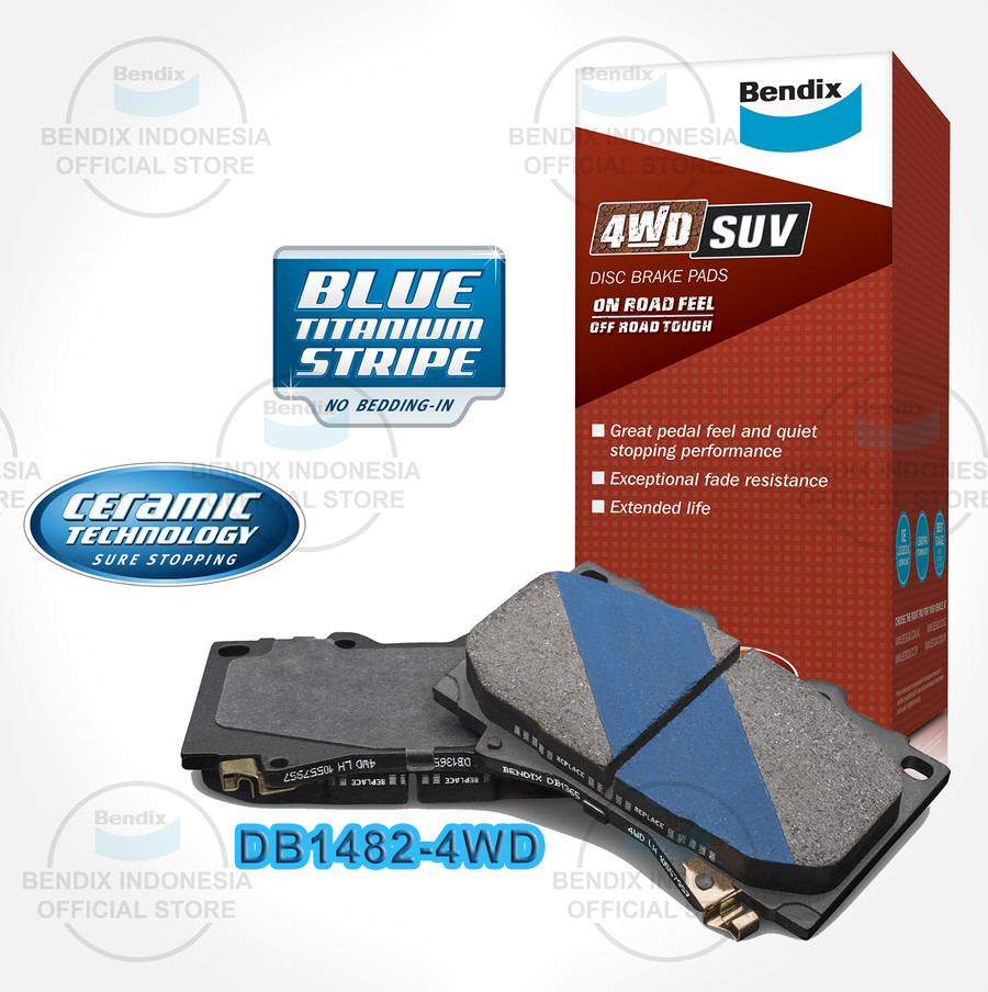 Bendix Kampas Rem Depan Brake Pad Mobil 4WD - DB1482-4WD Harga 870,400 rupiah*Gratis Ongkir
