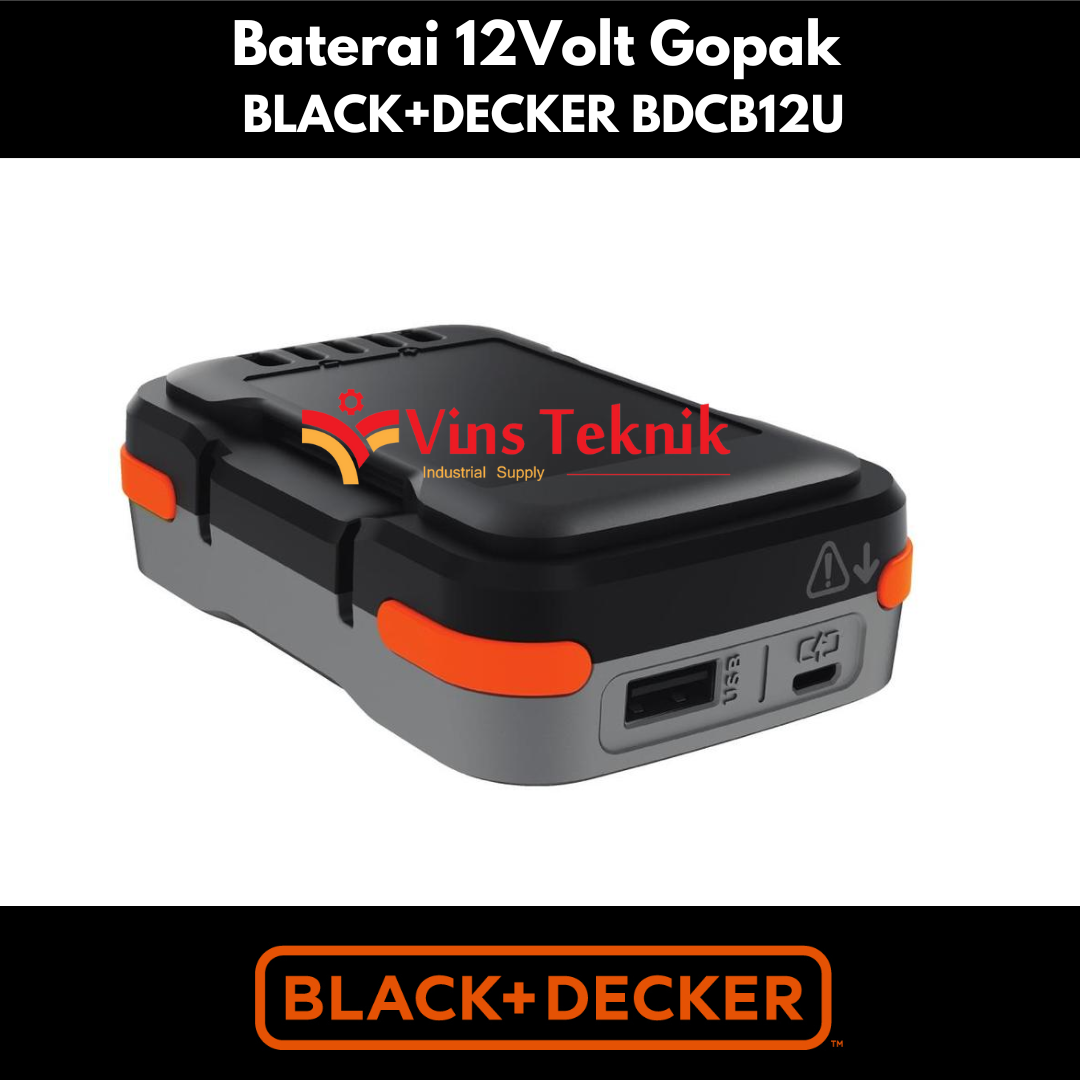 Jual GOPAK SYSTEM BATTERY BDCB12U BLACK DECKER BATERAI 12VOLT 12V - Jakarta  Utara - Naga Teknik Accesories