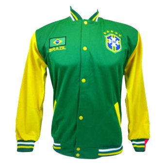 Bertu Jaket Baseball Brazil Pria - Hijau | Lazada Indonesia