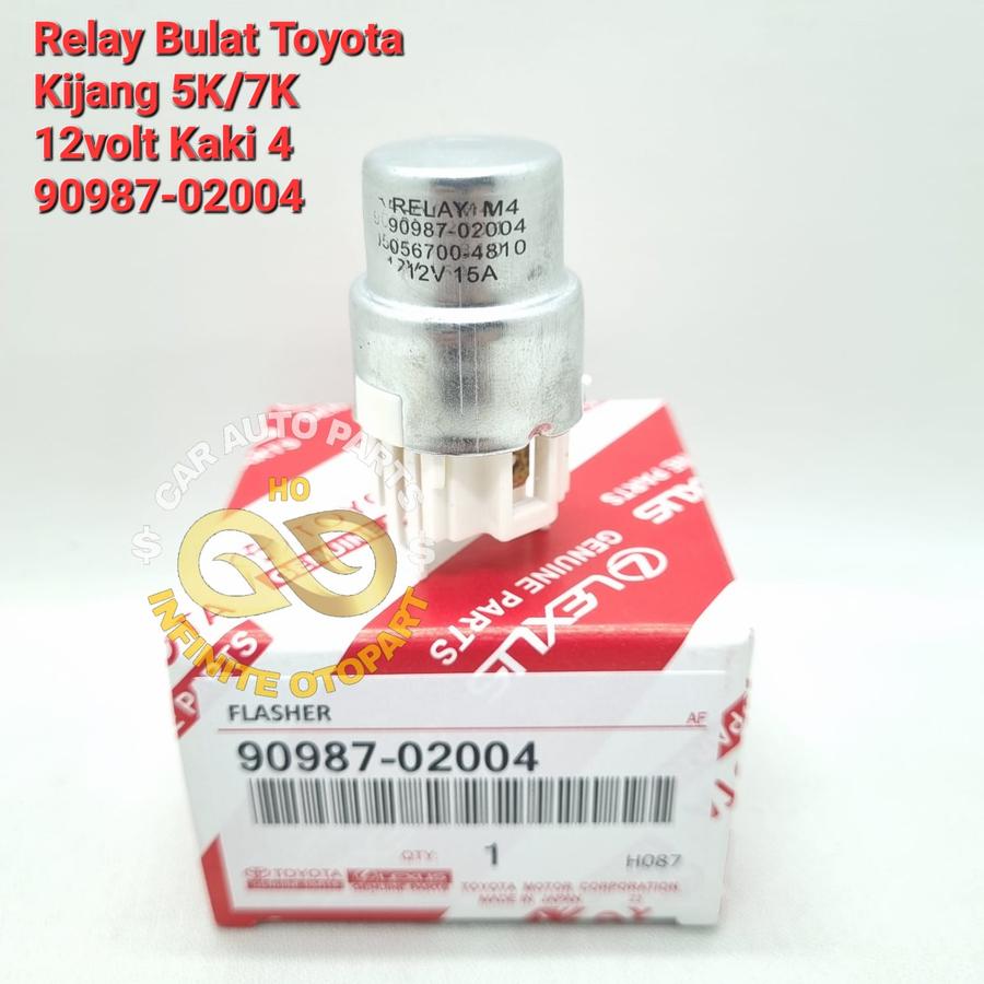 RELAY RELLAY BULAT 12 VOLT KAKI 4 TOYOTA KIJANG 5K 7K 90987-02004 TOY GS Harga 32,000 rupiah*Gratis Ongkir