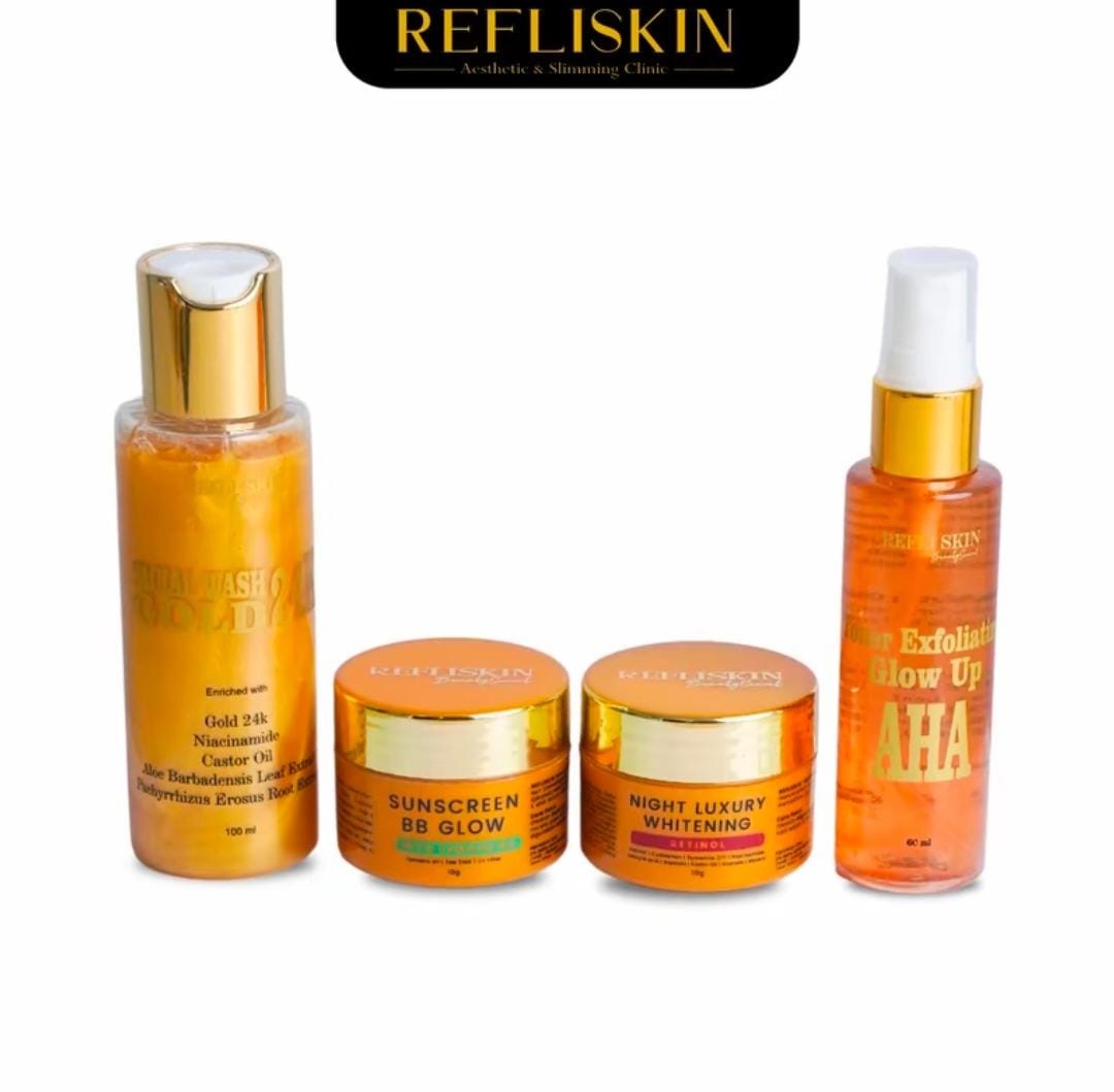 Refliskin Paket Luxury Exfoliating - Paket Skincare - Perawatan Kulit Refli Skin - Paket Super Cepat M…