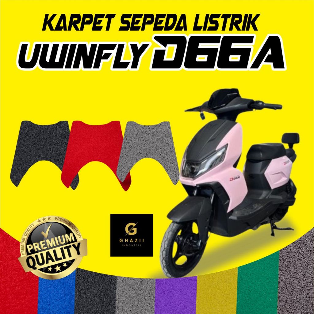 Custom Vermicelli Noodle Pvc Carpet Uwinfly D66A Electric Bicycle Carpet Harga 35,500 rupiah*Gratis Ongkir