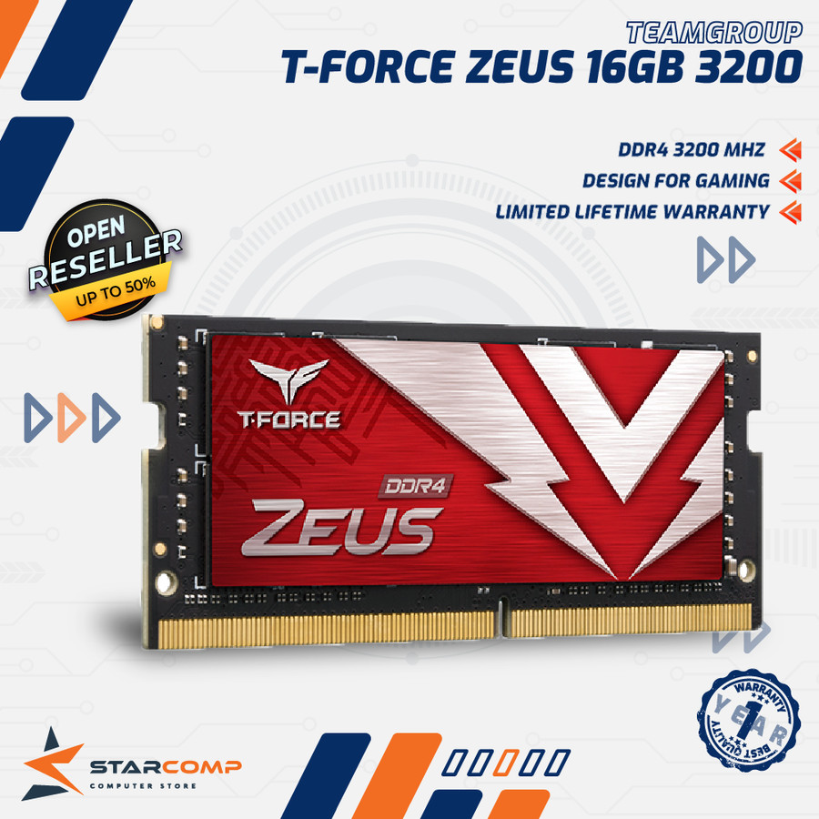 Team ZEUS DDR4 メモリ DDR4-3200 16GBx2枚 ZEUS DDR4 DESKTOP MEMORY 16GB(2x8GB) 3200MHz CL20 - TEAMGROUP