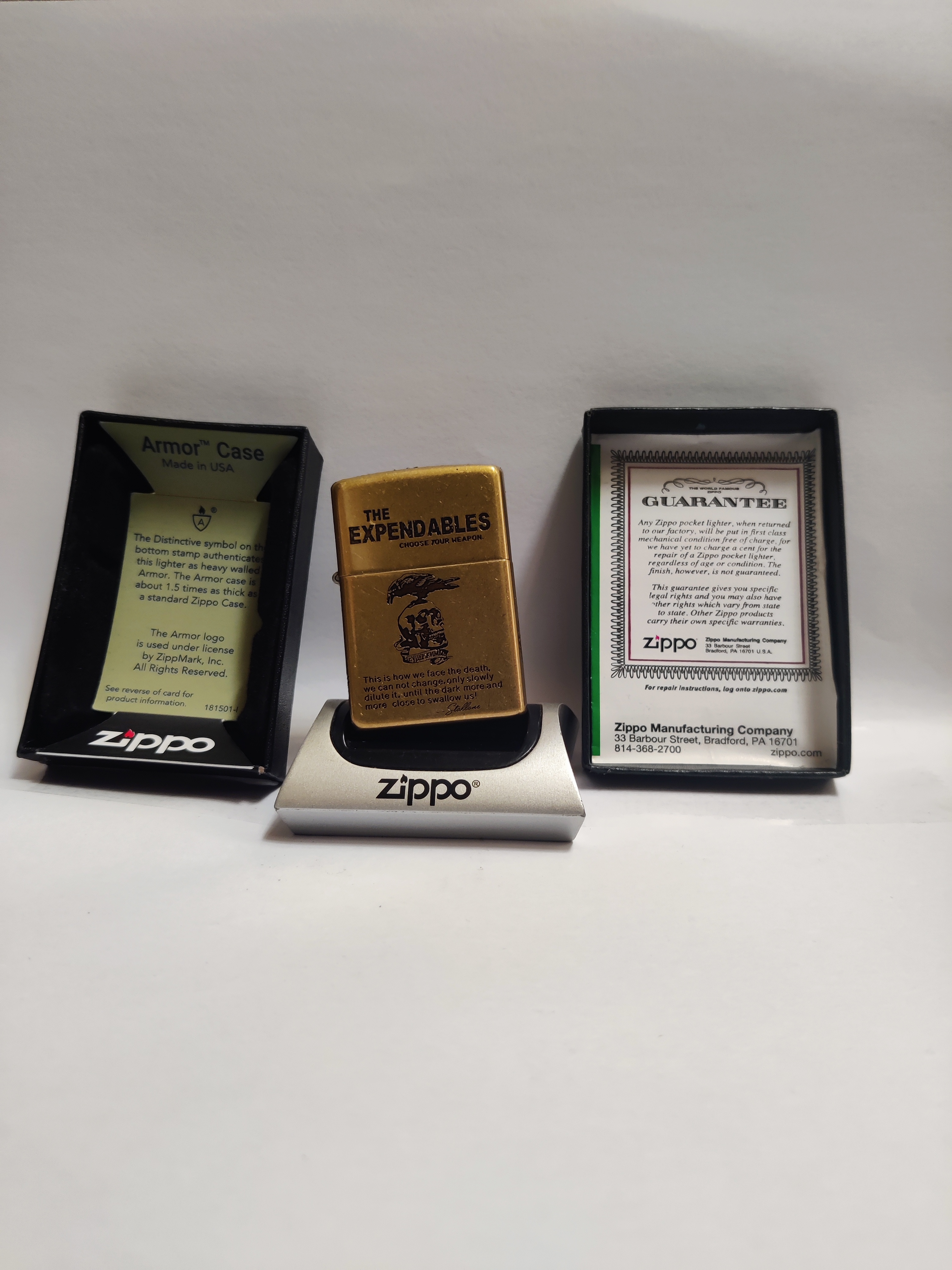 ZIPPO THE EXPANDABLEZ GOLD LIMITED EDITION MADE IN USA Harga 375,000 rupiah*Gratis Ongkir