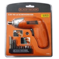 Black+Decker KC3610 Obeng Listrik Daya 3.6V - Orange