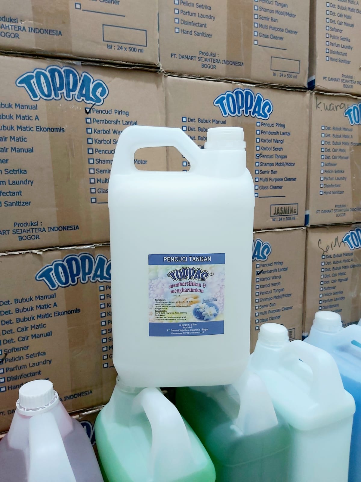 Sabun cuci tangan jasmine melati 5 liter | Handsoap jasmine melati 5 liter - Toppas BISA UNTUK PENGIRI…