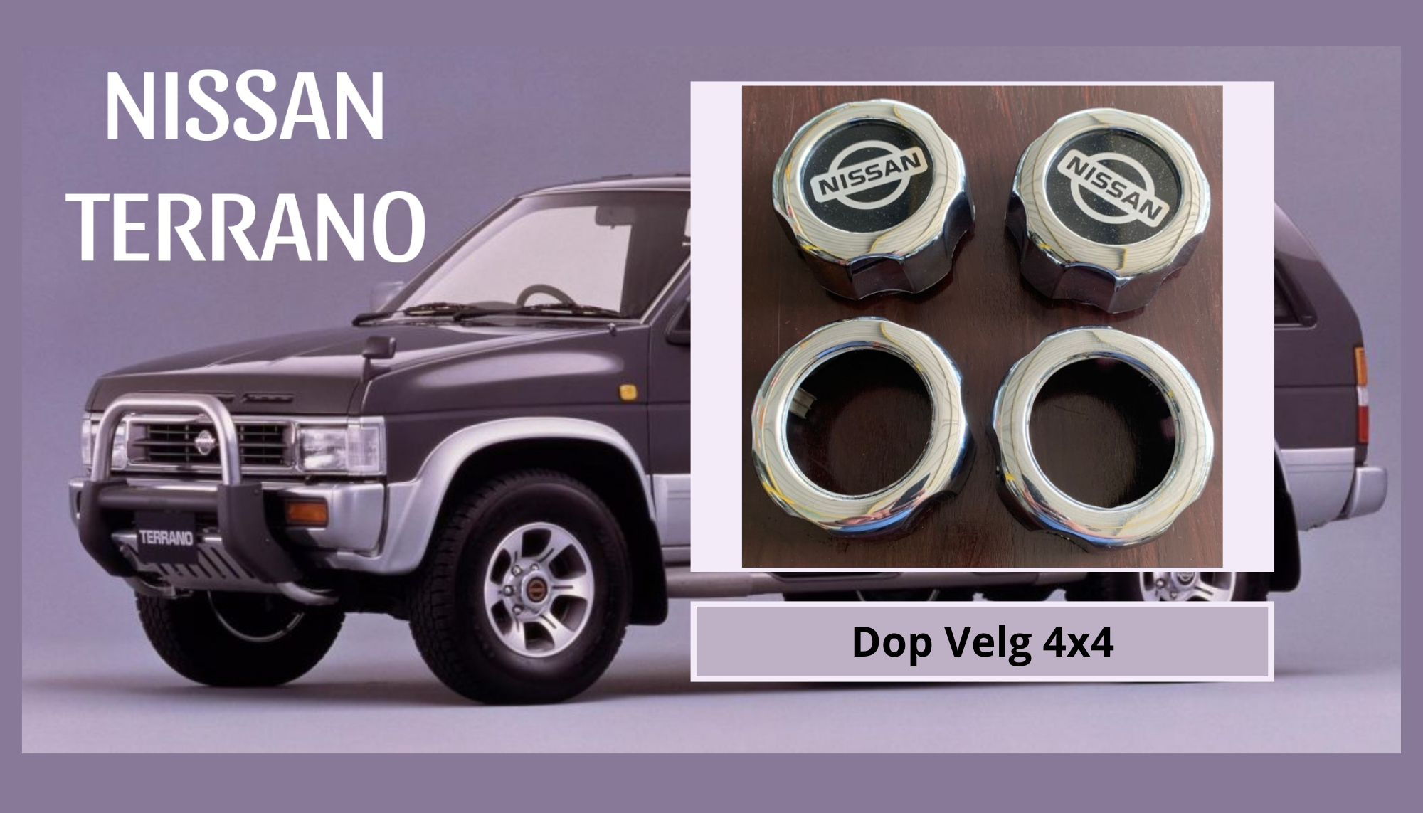 Cover Center Dop Velg Mobil Nissan Terrano 4x4 Harga 1,280,000 rupiah*Gratis Ongkir