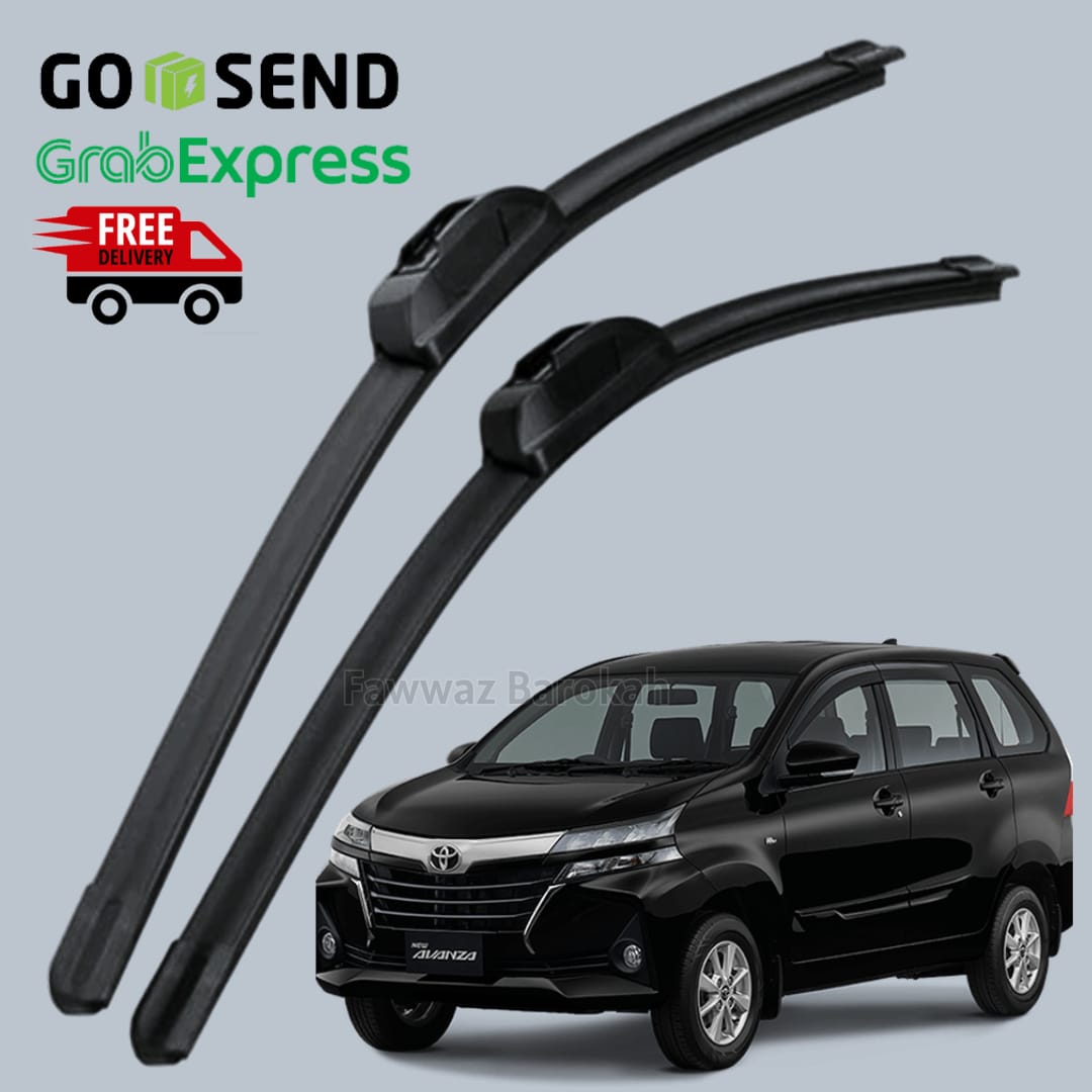 Wiper Mobil Pembersih Kaca Depan Mobil Toyota Avanza Frameless 20" & 16" Harga  49,900 Ringgit*Penghantaran Percuma