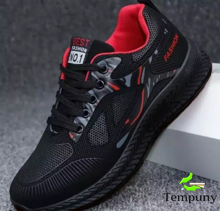 BEST FASHION Sepatu Sneakers Pria Casual Fashion Terbaru Sport