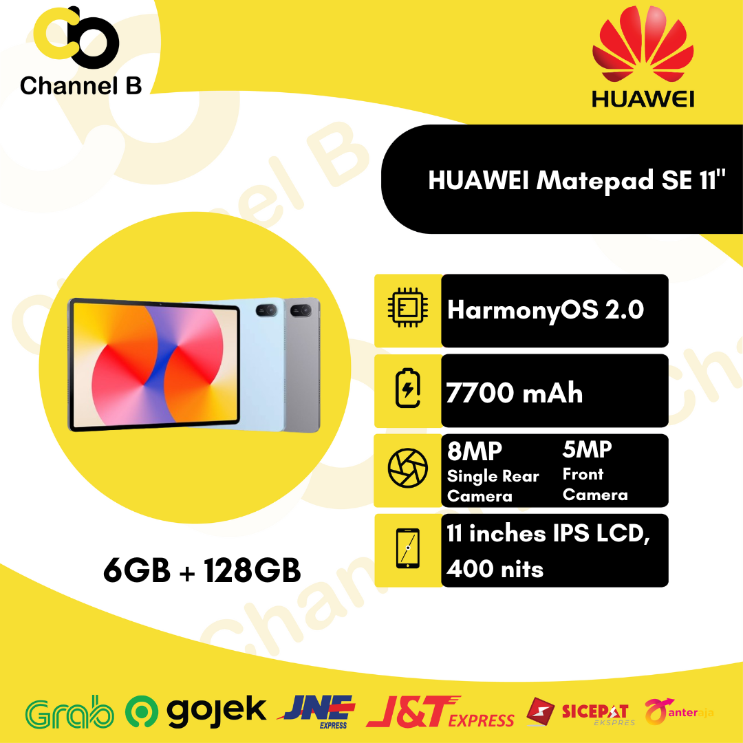 Huawei MatePad SE 11" Tablet ( Ram 6GB + Rom 128GB ) - Garansi Resmi Harga 2,550,000 rupiah*Gratis Ongkir