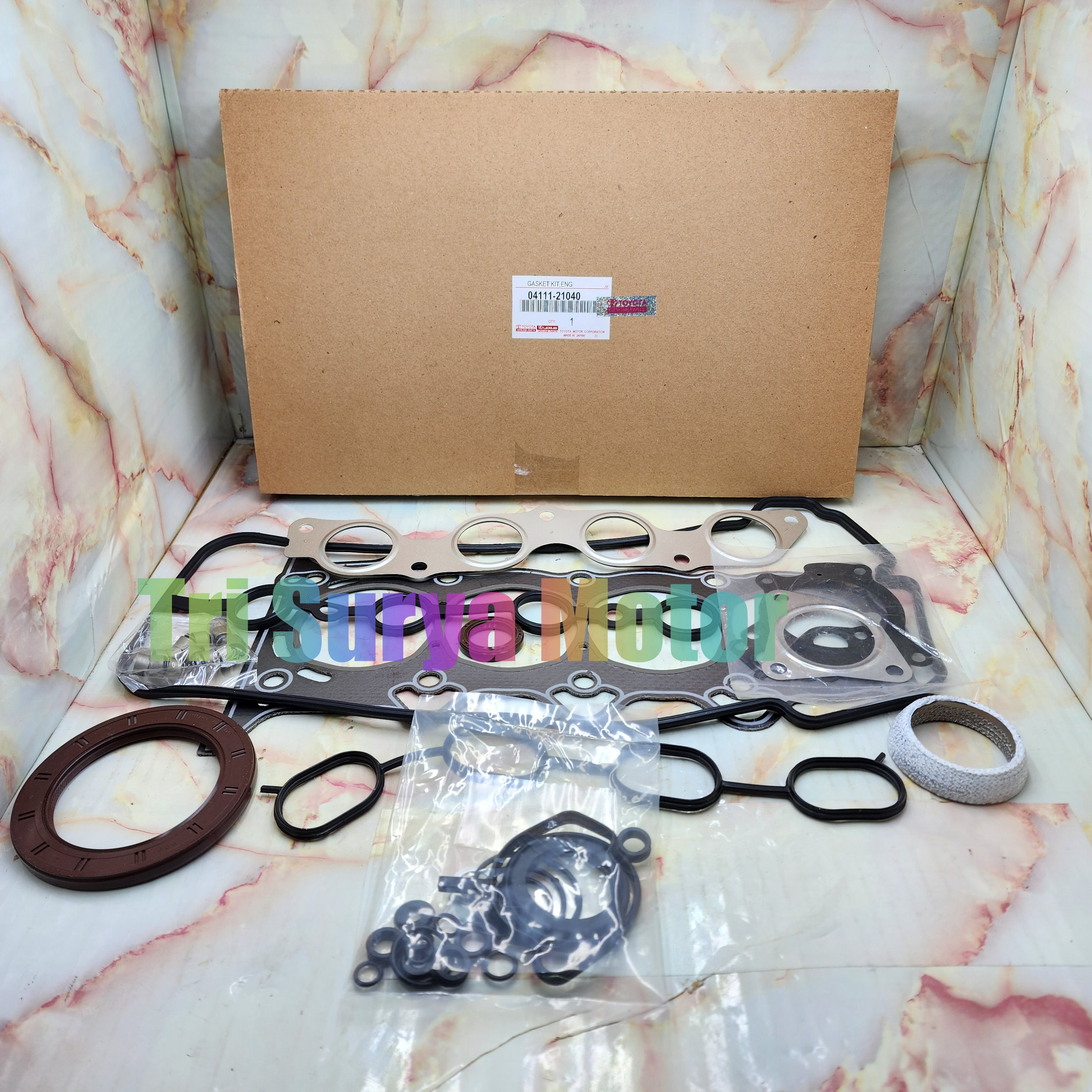 Gasket Kit Packing Paking Full Set Vios New Limo New 1NZ-FE 04111-21040 Harga 525,000 rupiah*Gratis Ongkir