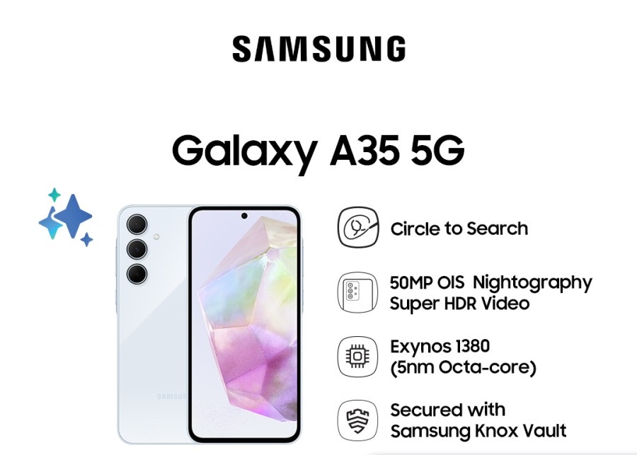 Samsung Galaxy A35 5G 8/256GB Giá 5,200,000 Đồng*Miễn phí vận chuyển
