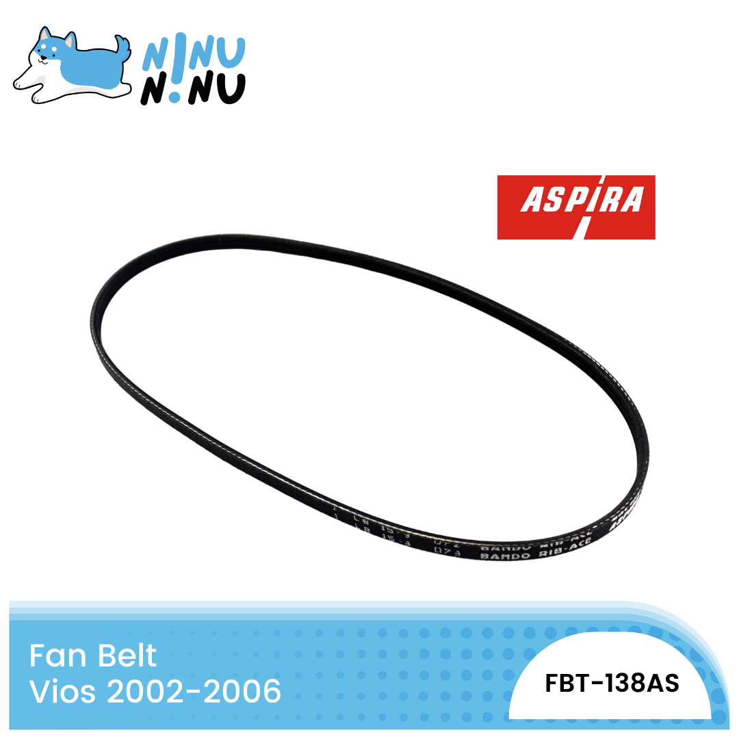 Fan Belt Toyota Vios tahun 2002 - 2006 Aspira Harga  38,250 Ringgit*Penghantaran Percuma