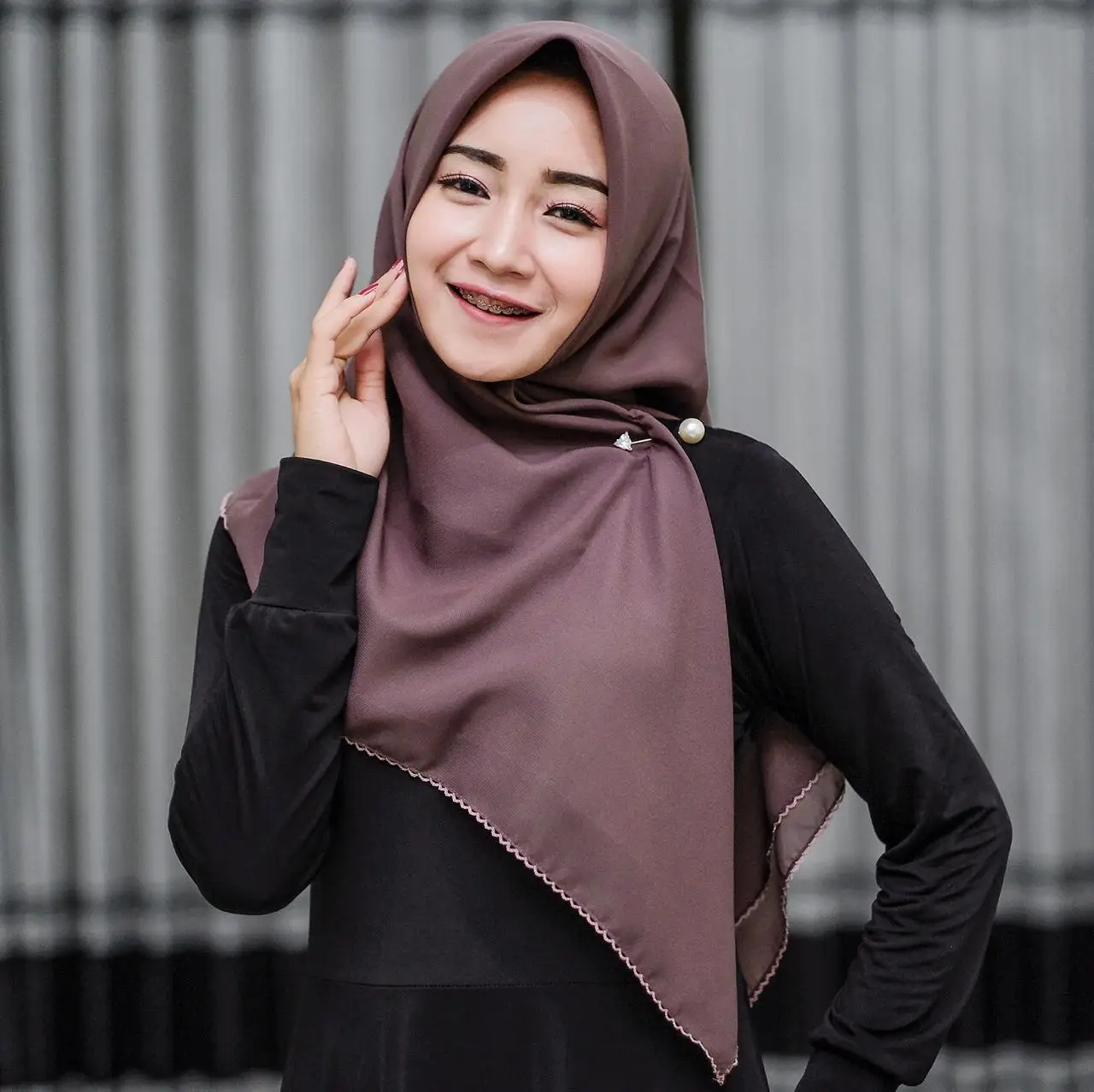 Potton Bella Crochet Hijab Segi Empat Jilbab Segi Empat Kerudung Segi Empat Lazada Indonesia