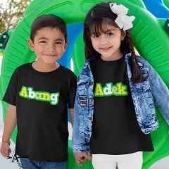 Childrens couple t-shirts/brother-Adek/T-shirt cotton cool/childrens distro T-shirts/short-sleeved T-shirts/age 1-12/affordable quality T-shirts