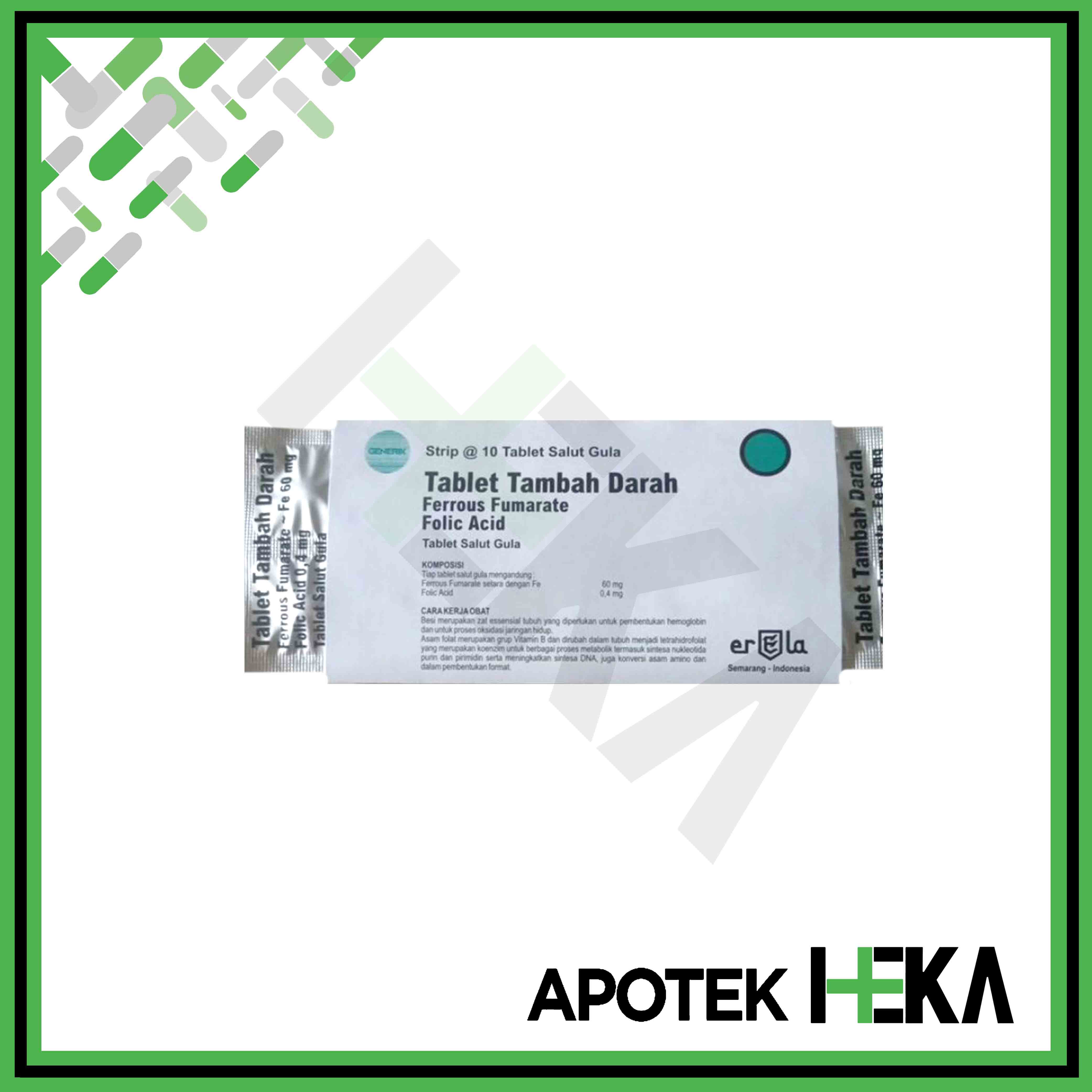 Tablet Tambah Darah Pt Mega Lifescience Box Isi 100 Tablet Untuk