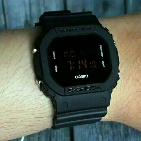 	 Jam Tangan Pria Dwe5600 Cs/Segi/Fullblack Cod 	