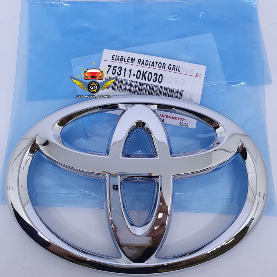 Emblem Grille Radiator Logo Toyota Avanza-Innova-Rush 75311-0K030 Giá 200,000 Đồng*Miễn phí vận chuyển