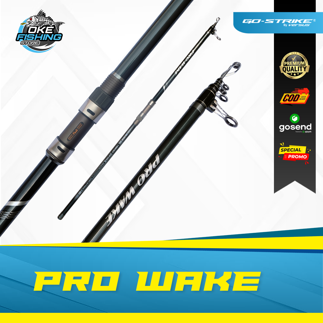 Joran Pancing Gostrike Pro Wake Surf Rod – 24T Hollow Carbon, Fuji Guide & Reel Seat, Telescopic, Max Drag 25KG Harga  541,500 rupiah*Gratis Ongkir