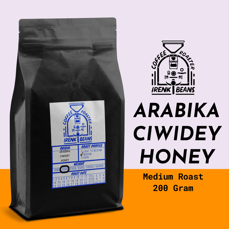 Kopi Arabika Ciwidey Honey 200g Biji Bubuk