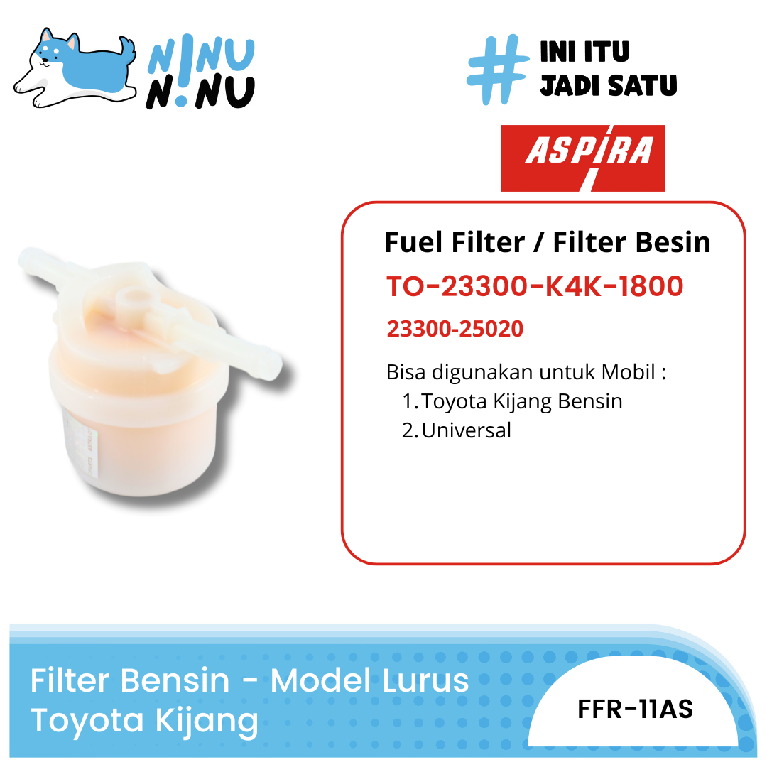 Fuel Filter Toyota Kijang Doyok (Old) Aspira Harga 14,904 rupiah*Gratis Ongkir