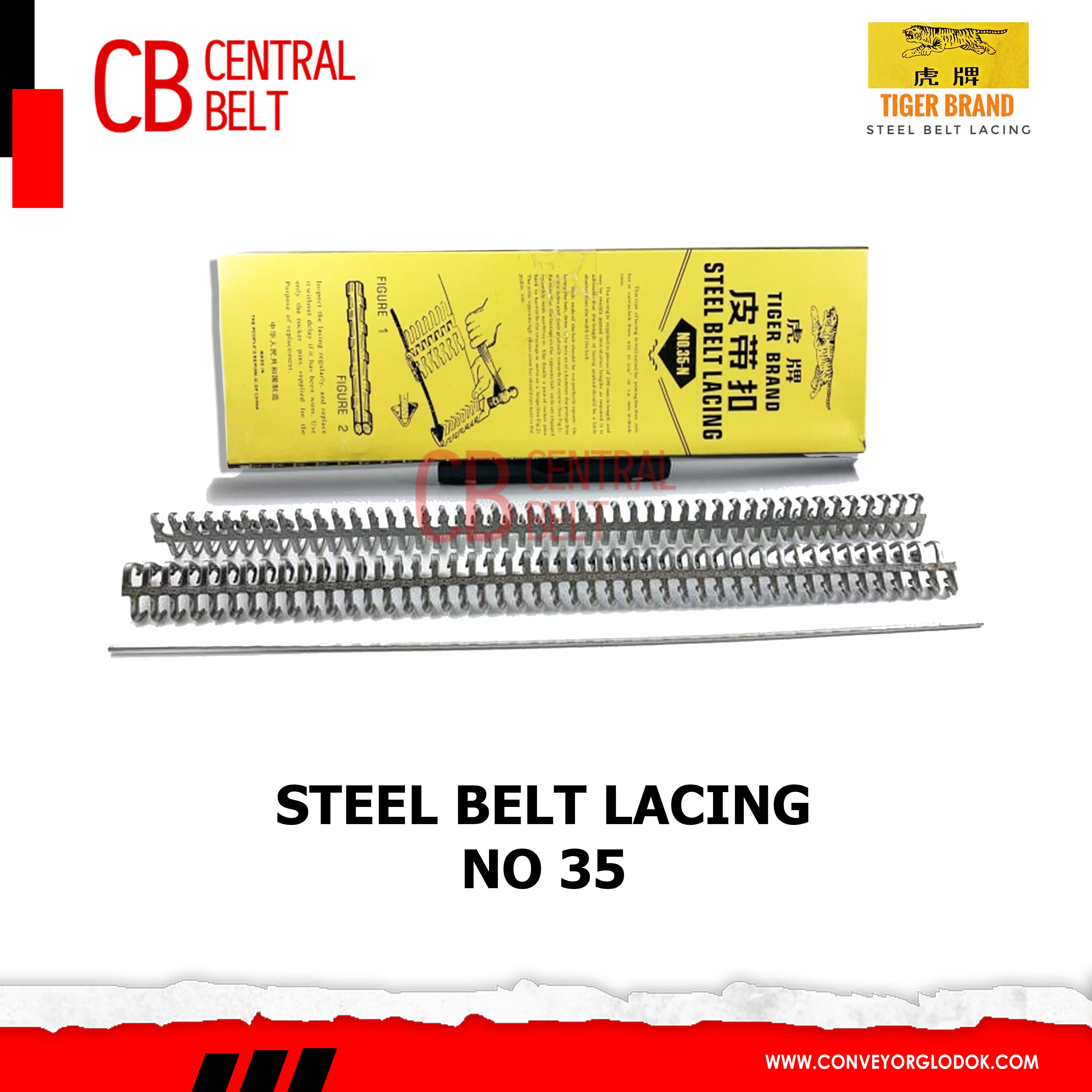 Steel Belt Lacing - Aligator kuku macan 