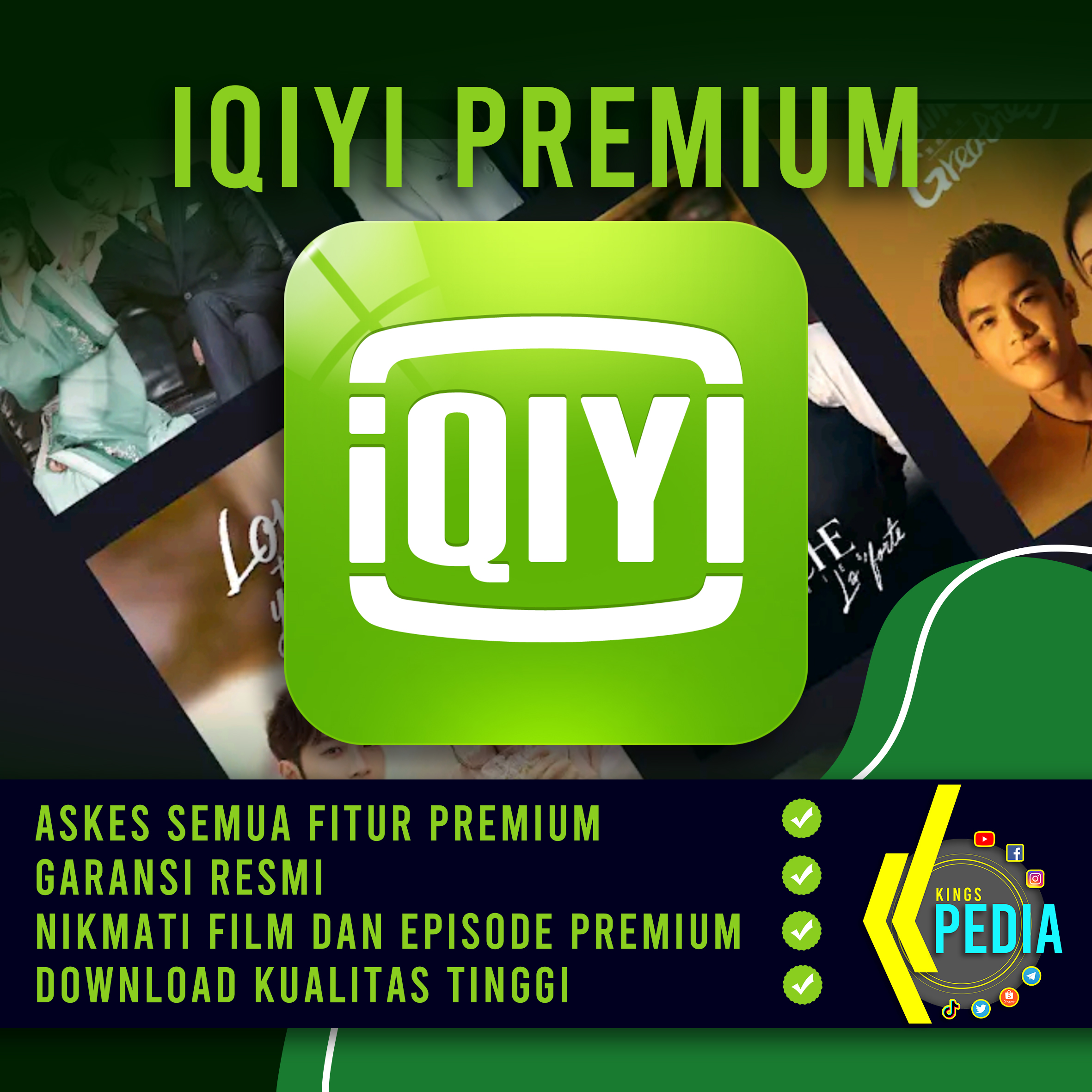 IQIYI PREMIUM - Merek iQIYI Harga 16,000 rupiah*Gratis Ongkir