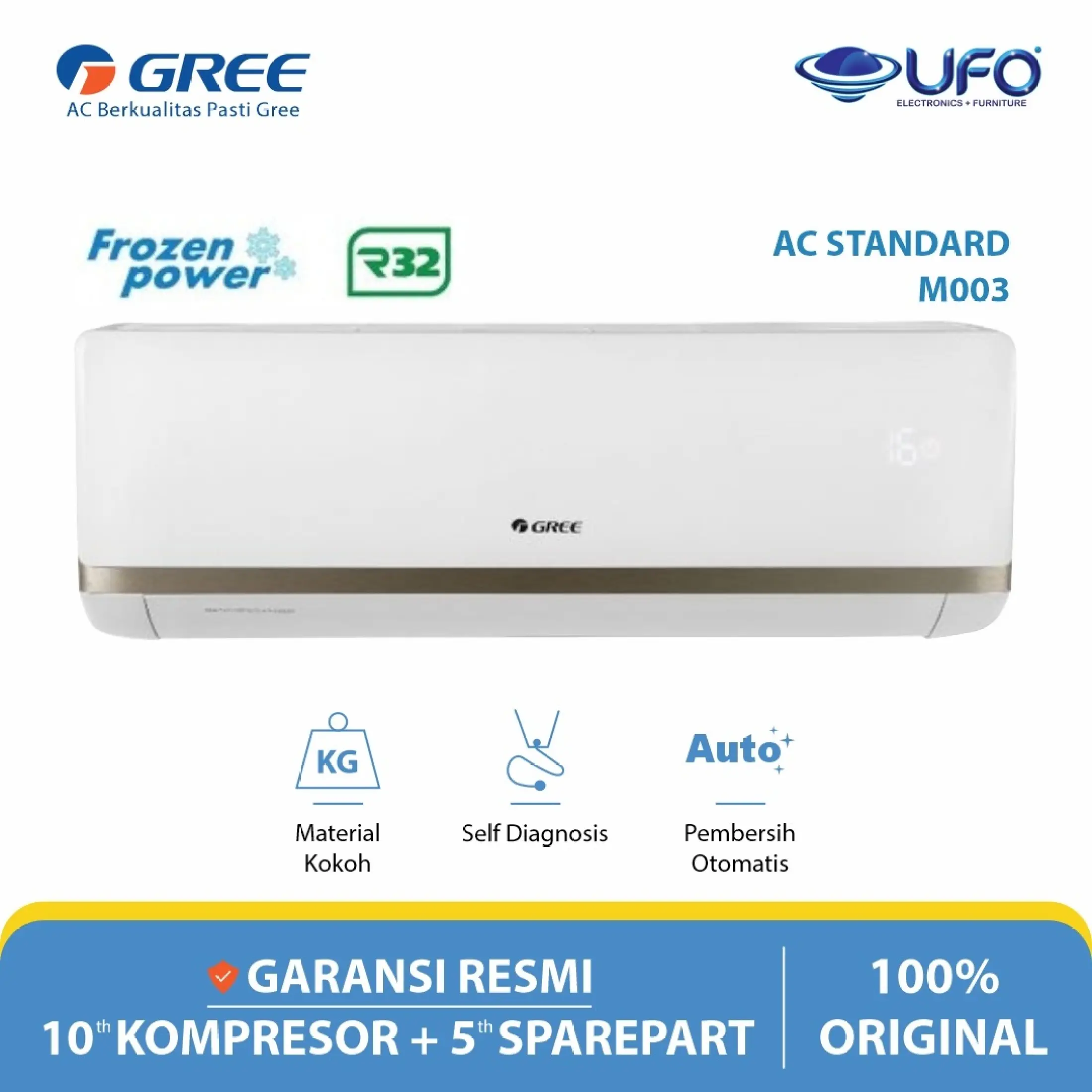 Gree Gwc09moo3 Ac 1pk R32 Standard Surabaya Lazada Indonesia