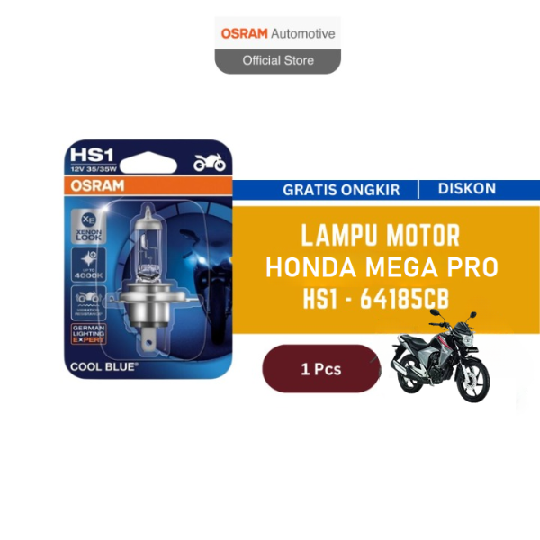 Osram Lampu Motor Honda Mega Pro Fi 2012 on - HS1 64185CB Harga 36,900 rupiah*Gratis Ongkir