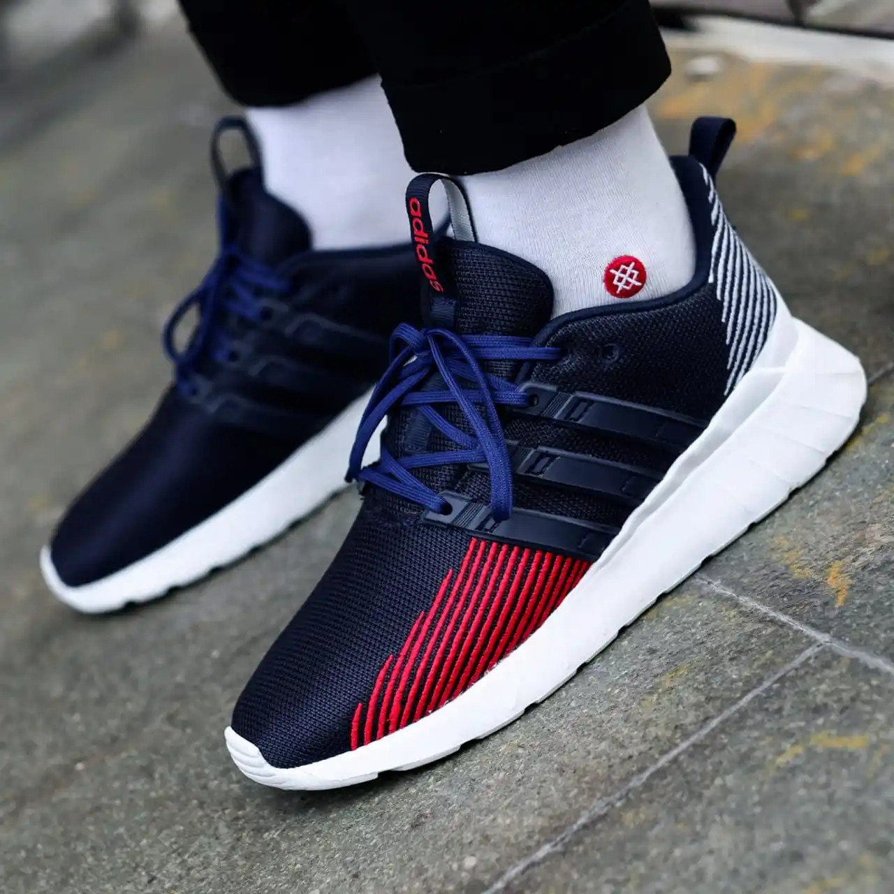 adidas questar flow navy red