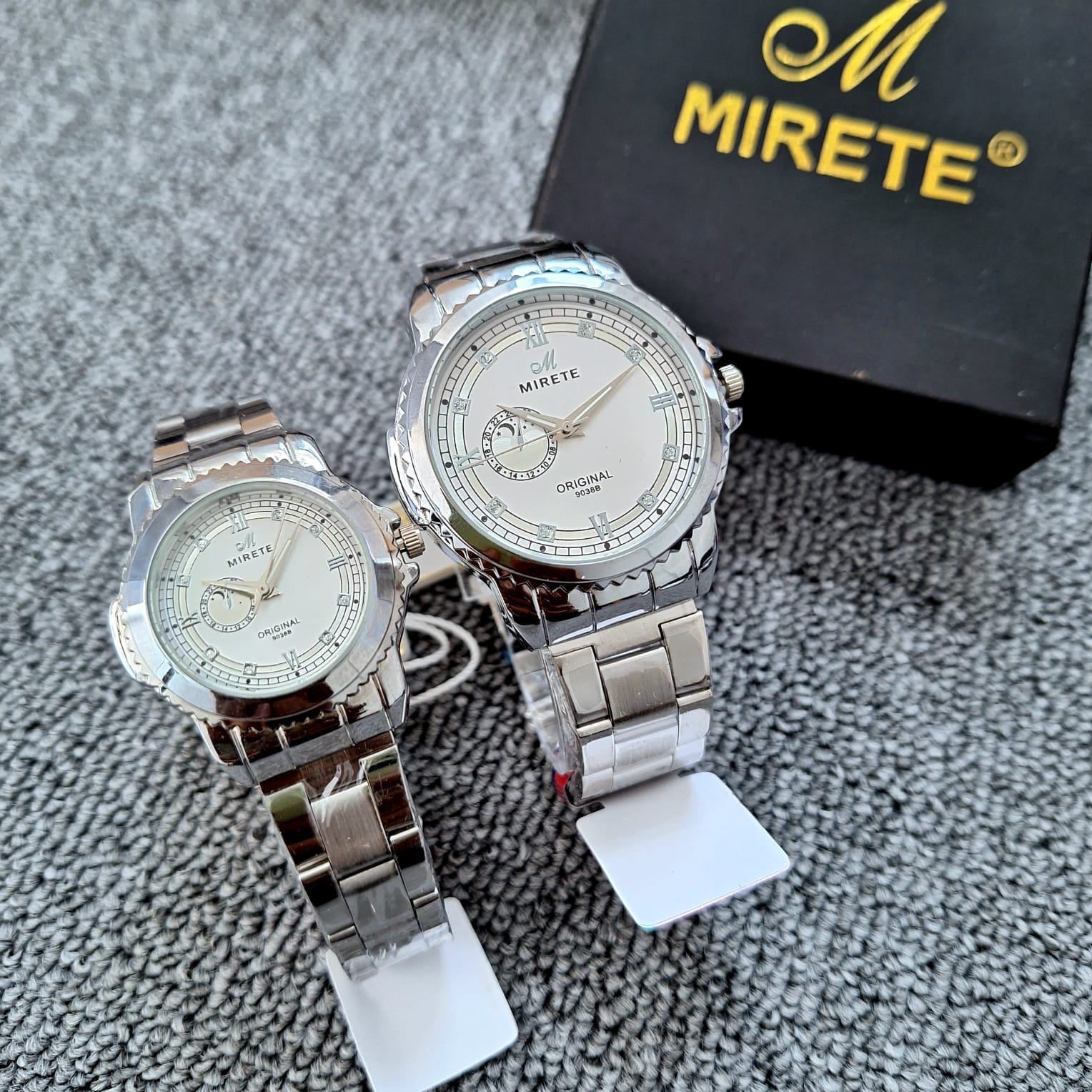 MIRETE Jam Tangan Couple Seri 9038 Tahan Air Dijamin Sesuai Foto dan Video by WaktuStore