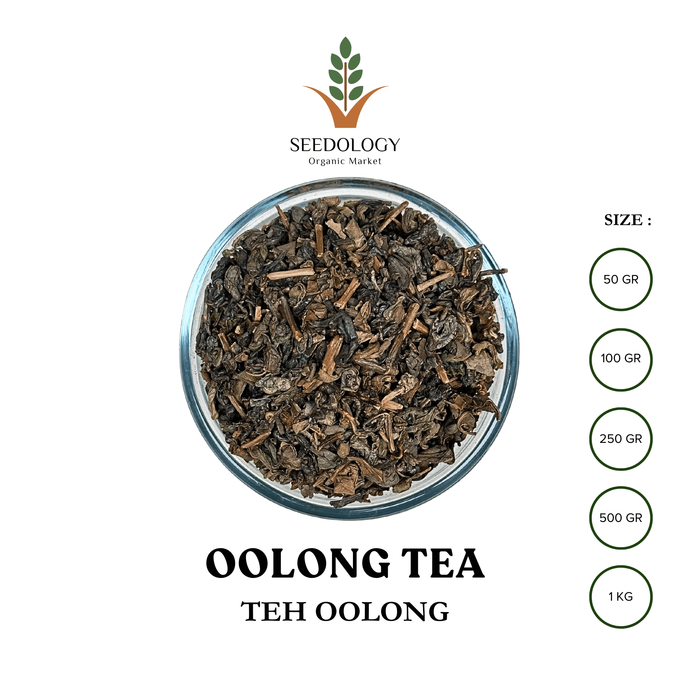 Daun Teh Oolong 250gr - Oolong Tea / Organik / Premium
