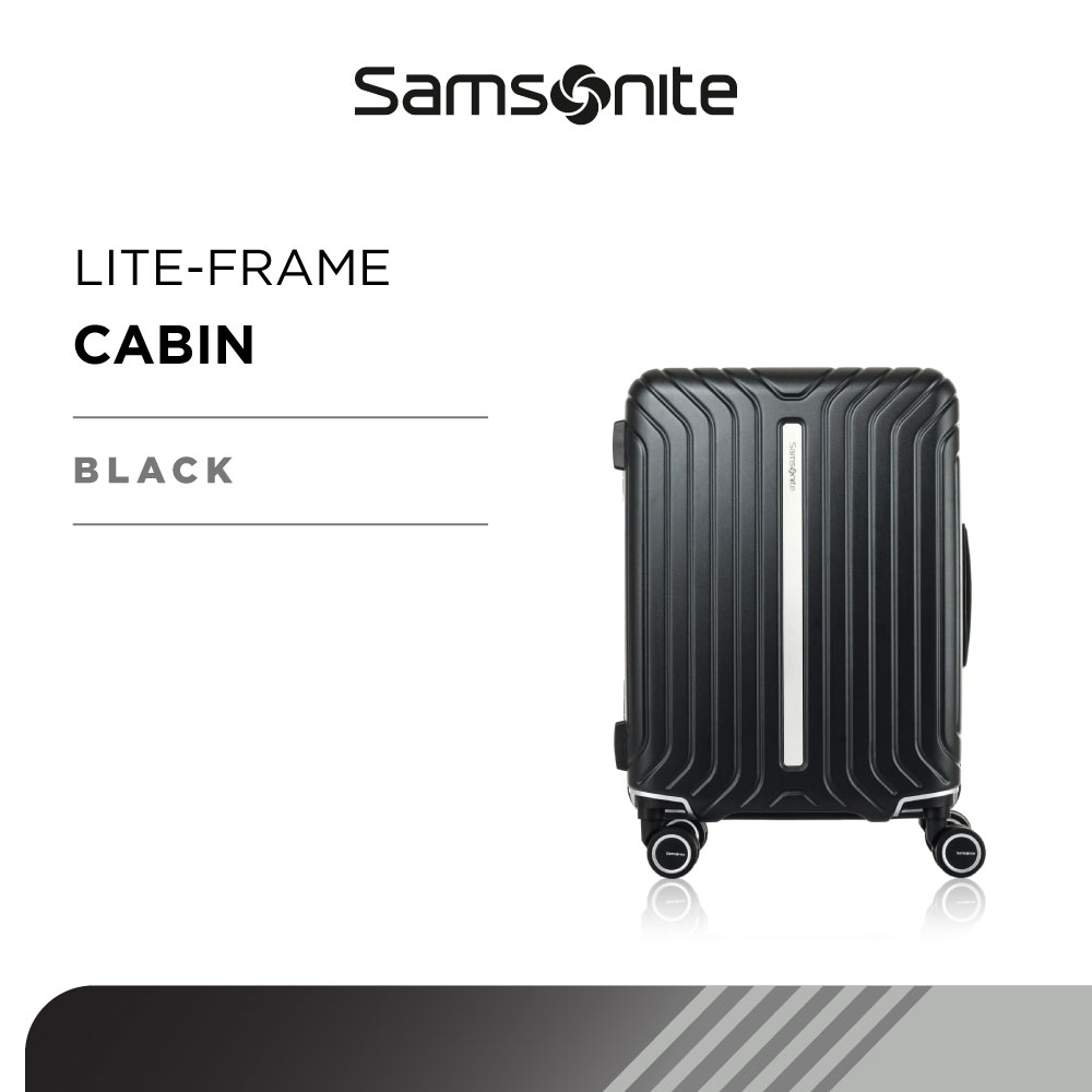 Lazada Indonesia - Samsonite Koper Hardcase Lite-Frame Cabin 20 Inch – Black