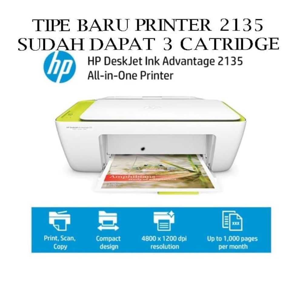 HP Deskjet Ink Advantage 2135 All-in-One printer -Putih | Lazada Indonesia