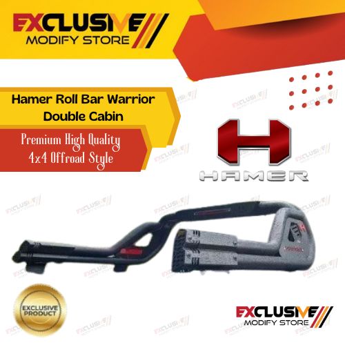 HAMER ROLL BAR FOR STRADA TRITON / FORD RANGER T9 (2024) PREMIUM IMPORT 4X4 OFFROAD STYLE DOUBLE CABIN HIGH QUALITY Harga 5,850,000 rupiah*Gratis Ongkir