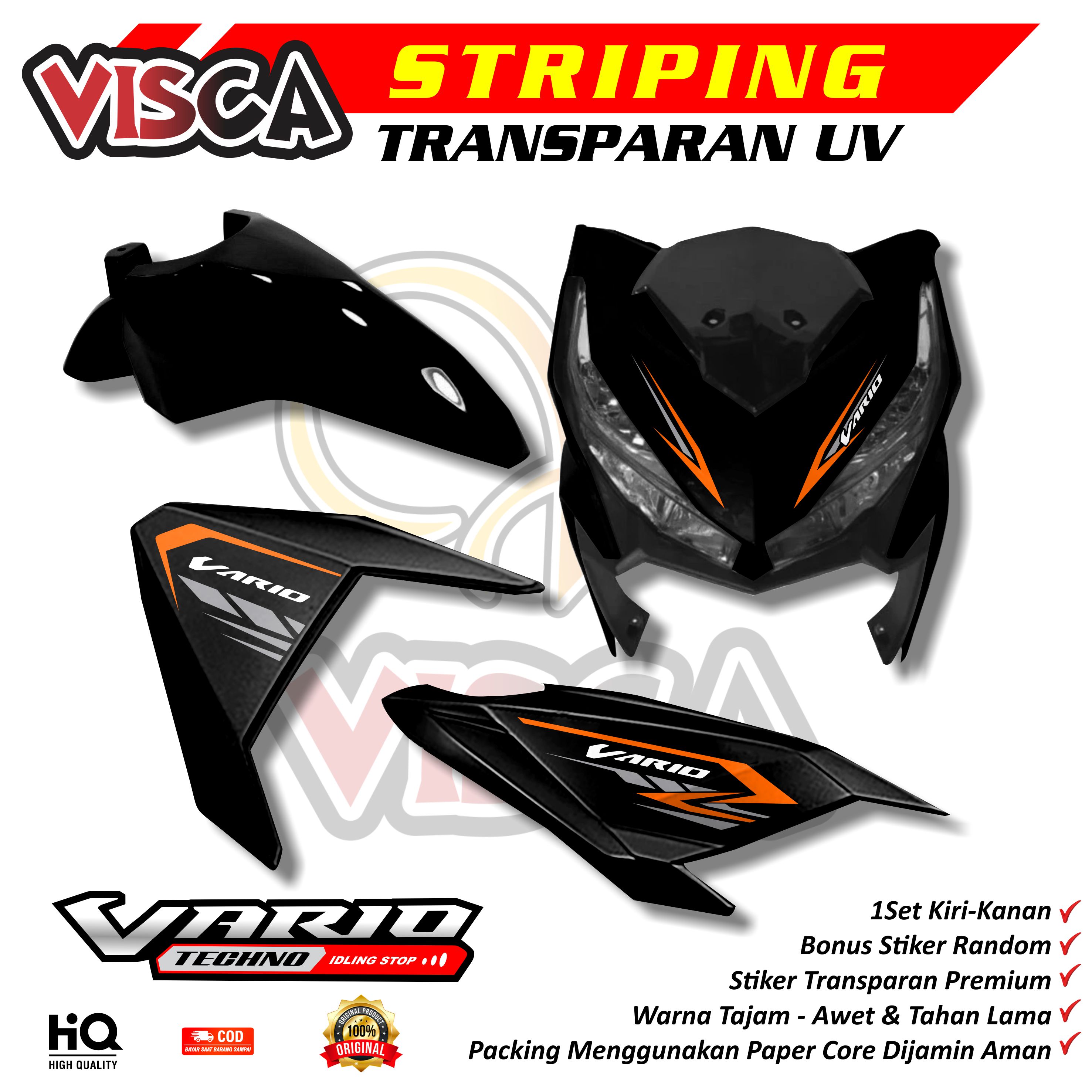 Transparent Striping Vario 125 150 Led 2015 - 2017 Simple Design Simple Variations Harga 29,000 rupiah*Gratis Ongkir