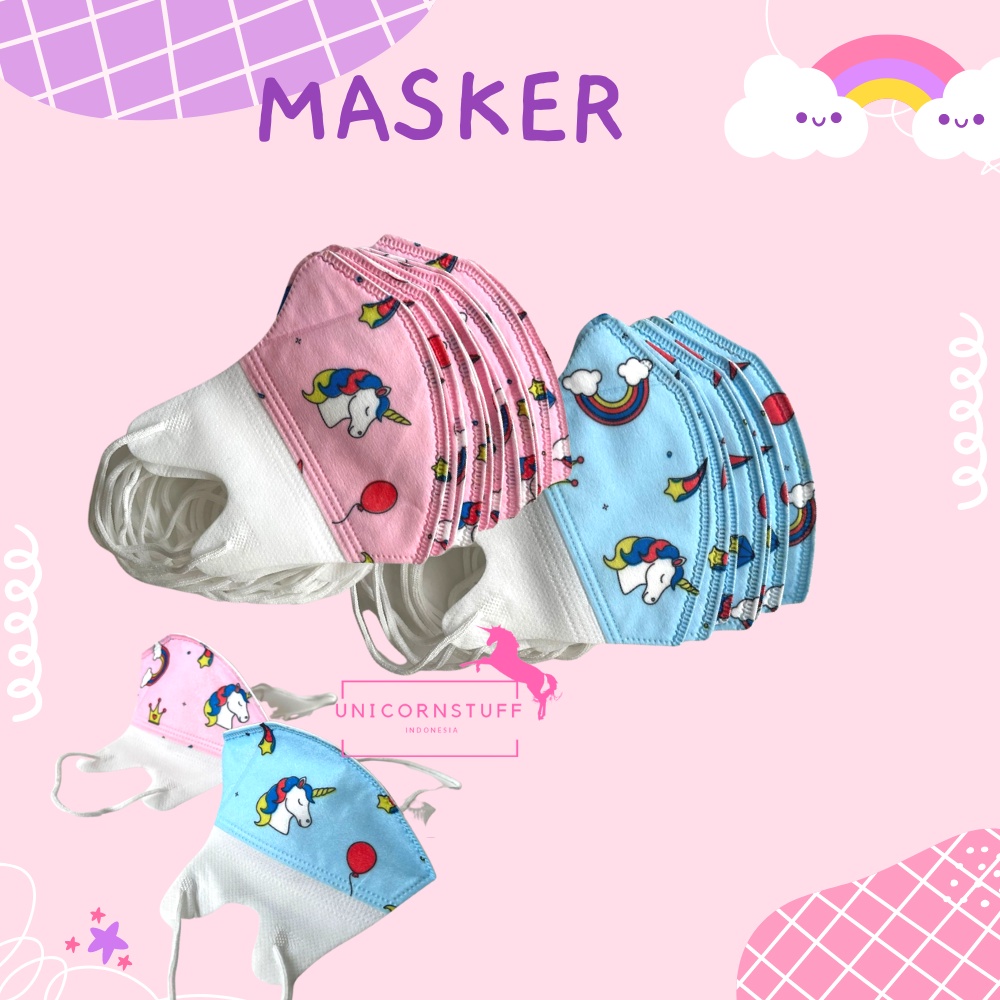 masker duckbill unicorn