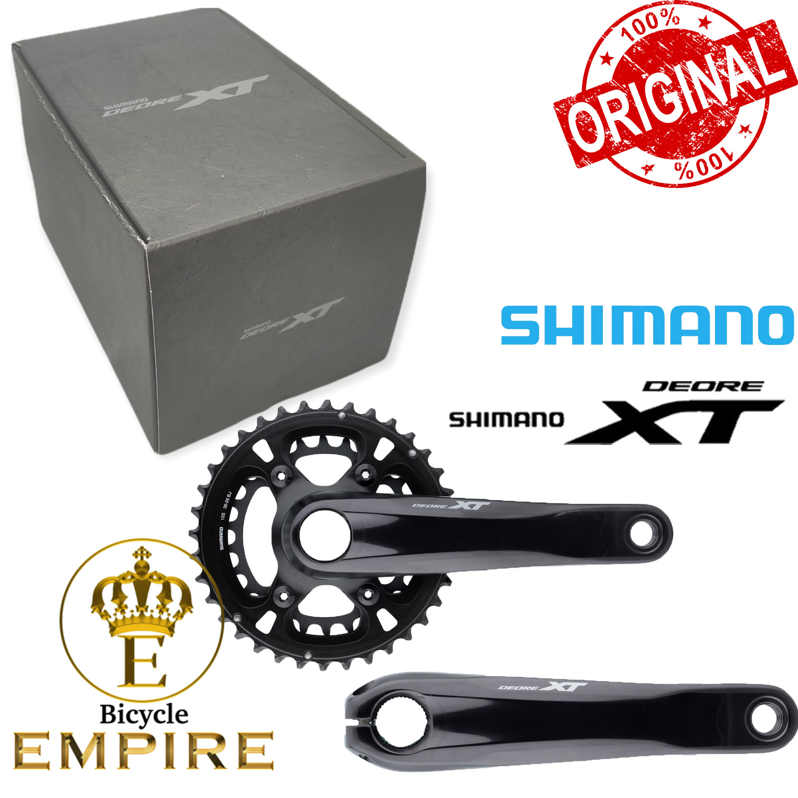 Crank Set Crankset Shimano Deore XT M8100 Double Speed Dual