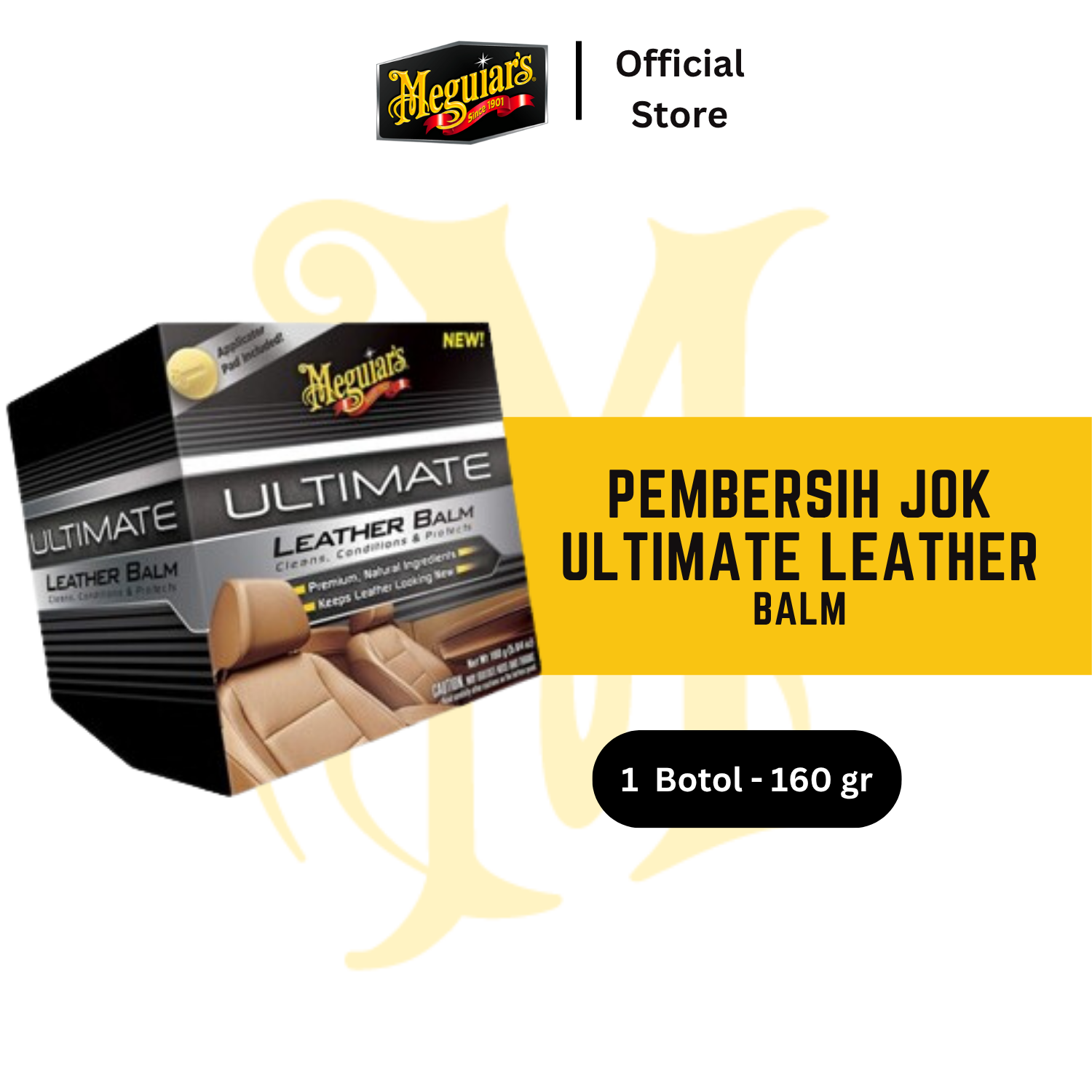 Meguiars Ultimate Leather Balm G18905 - Pembersih Kulit Jok Mobil Harga 437,000 rupiah*Gratis Ongkir